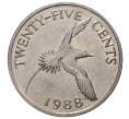 25 центов 1988 года Бермудские острова