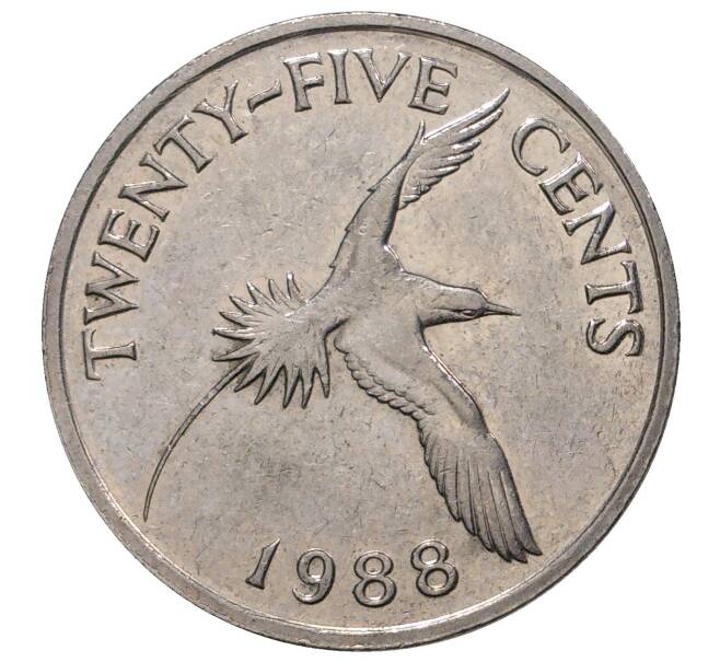 25 центов 1988 года Бермудские острова