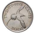 25 центов 2002 года Бермудские острова