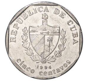 5 сентаво 1994 года Куба — Фото №1