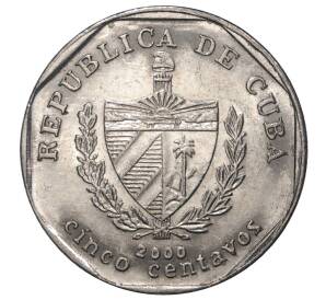 5 сентаво 2000 года Куба — Фото №1