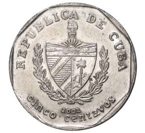 5 сентаво 2002 года Куба — Фото №1