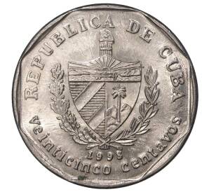 25 сентаво 1998 года Куба — Фото №1