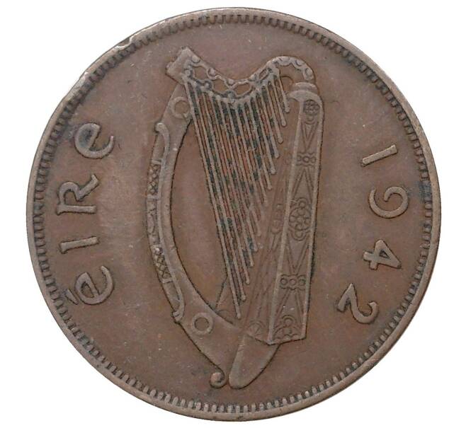 1 пенни 1942 года Ирландия (Артикул M2-42190)