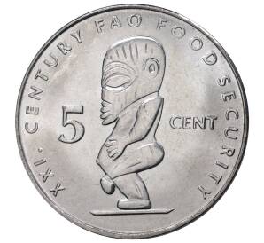 5 центов 2000 года Острова Кука