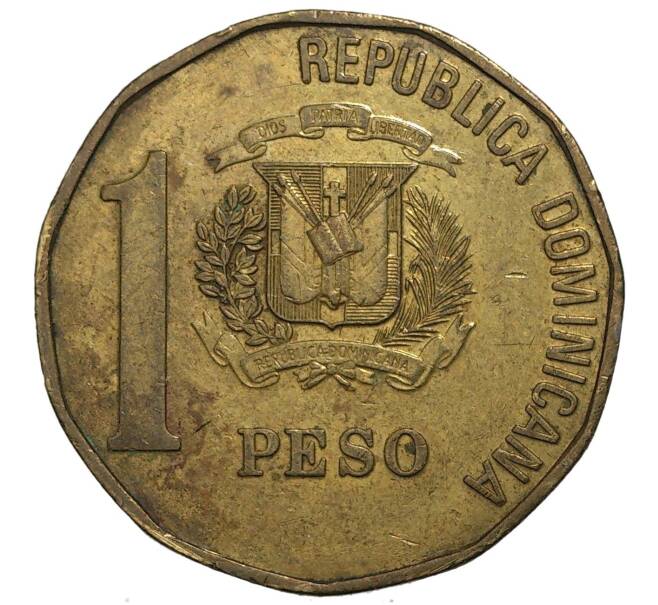1 песо 1992 года Доминиканская республика