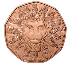 5 евро 2018 года Австрия «Новый год — 650 лет Австрийской национальной библиотеке» — Фото №1