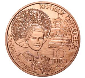 10 евро 2013 года Австрия «Земли Австрии — Форарльберг» — Фото №2