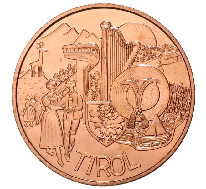 Монета 10 евро 2014 года Австрия «Земли Австрии — Тироль» (Артикул M2-33087)