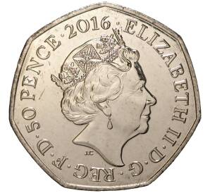 50 пенсов 2016 года 150 лет со дня рождения Беатрис Поттер — Клара Кряквуд — Фото №2