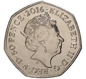 50 пенсов 2016 года Великобритания «150 лет со дня рождения Беатрис Поттер» — Фото №2