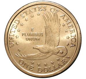 1 доллар 2001 года D США Сакагавея «Парящий орел»