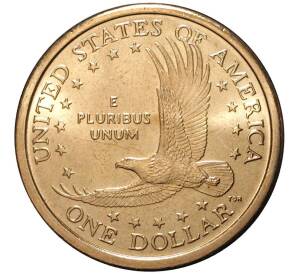 1 доллар 2000 года D США Сакагавея «Парящий орел»