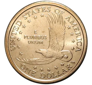 1 доллар 2003 года D США Сакагавея «Парящий орел»