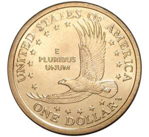 1 доллар 2004 года Р США Сакагавея «Парящий орел»