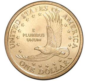 1 доллар 2006 года Р США Сакагавея «Парящий орел»