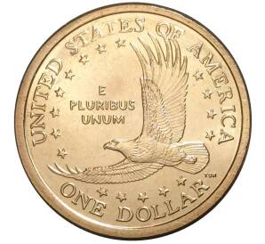 1 доллар 2003 года Р США Сакагавея «Парящий орел»