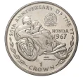 1 крона 1997 года Остров Мэн «90 лет мотогонкам Tourist Trophy — Майк Хэйлвуд»
