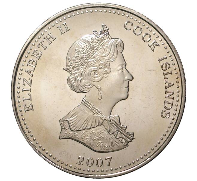1 доллар 2007 года Острова Кука «Англия ждет что каждый выполнит свой долг — Нельсон на палубе»