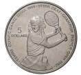 5 долларов 1987 года Ниуэ «XXIV летние Олимпийские Игры 1988 в Сеуле 1988 — Теннисистка Штеффи Граф»