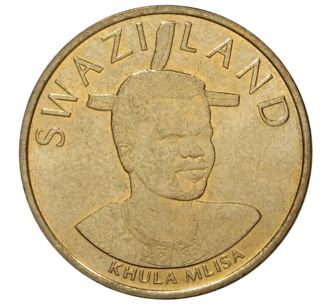 Монета 5 эмалангени 2018 года Свазиленд «50 лет независимости» (Артикул M2-42929)