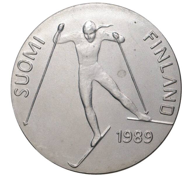 100 марок 1989 года Фингяндия «Чемпионат мира по лыжным гонкам» (Артикул M2-42944)