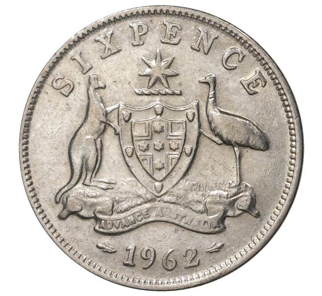 6 пенсов 1962 года Австралия