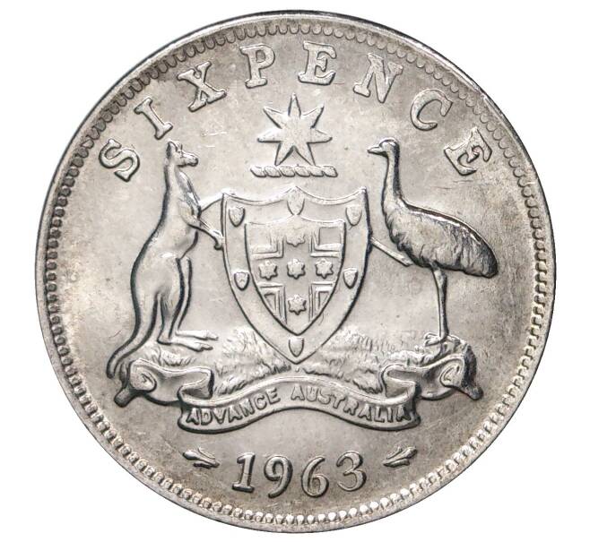 6 пенсов 1963 года Австралия