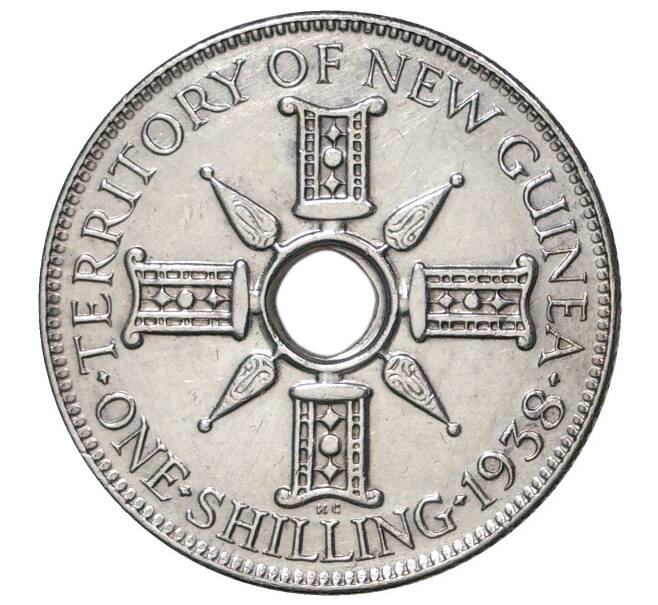 1 шиллинг 1938 года Британская Новая Гвинея