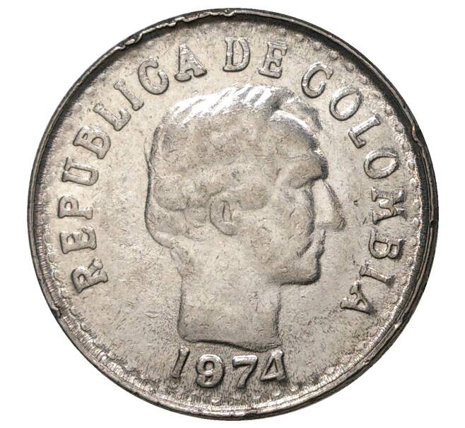 10 сентаво 1974 года Колумбия