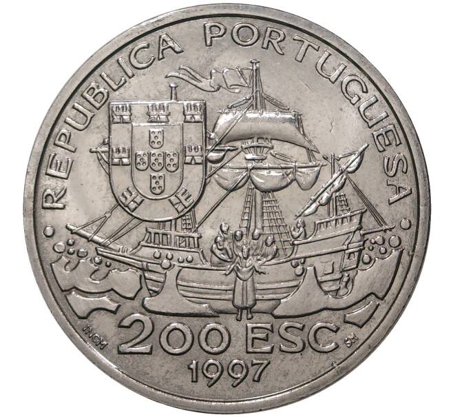 200 эскудо 1997 года Португалия «445 лет со дня смерти святого Франциска Ксаверия»