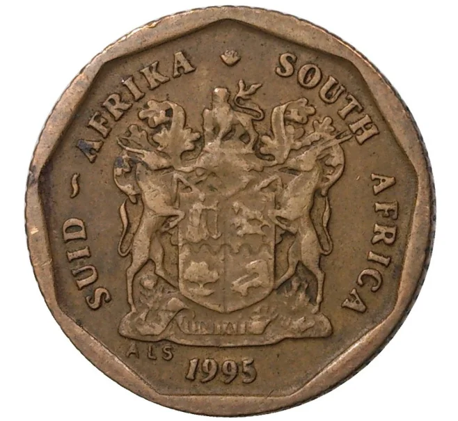 Монета 10 центов 1995 года ЮАР (Артикул M2-43113)