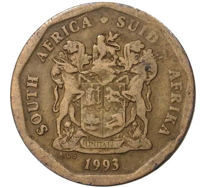 Монета 20 центов 1993 года ЮАР (Артикул M2-43124)
