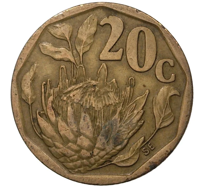 Монета 20 центов 1994 года ЮАР (Артикул M2-43128)