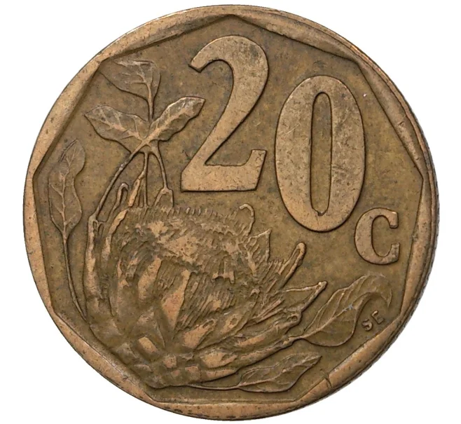 Монета 20 центов 1997 года ЮАР (Артикул M2-43132)