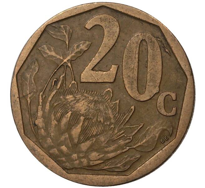 Монета 20 центов 1999 года ЮАР (Артикул M2-43134)