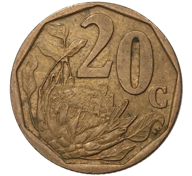Монета 20 центов 2006 года ЮАР (Артикул M2-43148)