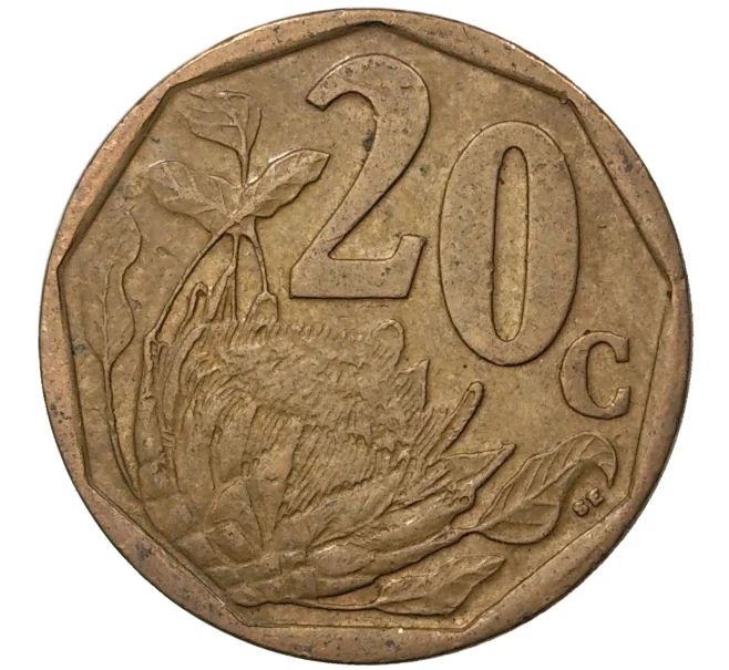 Монета 20 центов 2006 года ЮАР (Артикул M2-43149)
