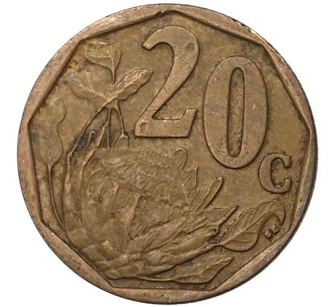 Монета 20 центов 2006 года ЮАР (Артикул M2-43151)