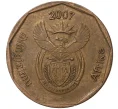 Монета 20 центов 2007 года ЮАР (Артикул M2-43157)