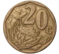 Монета 20 центов 2008 года ЮАР (Артикул M2-43164)
