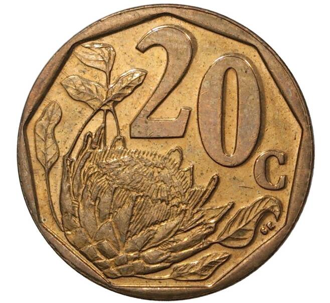 20 центов 2008 года ЮАР (Артикул M2-43170)