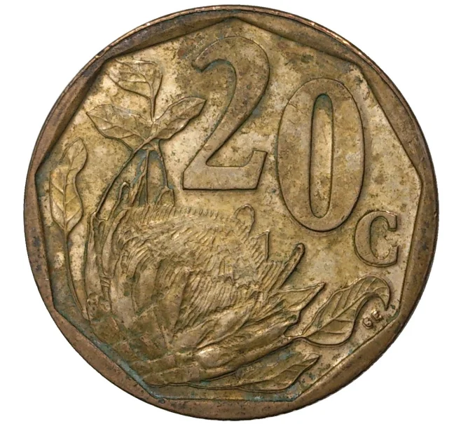 Монета 20 центов 2009 года ЮАР (Артикул M2-43171)