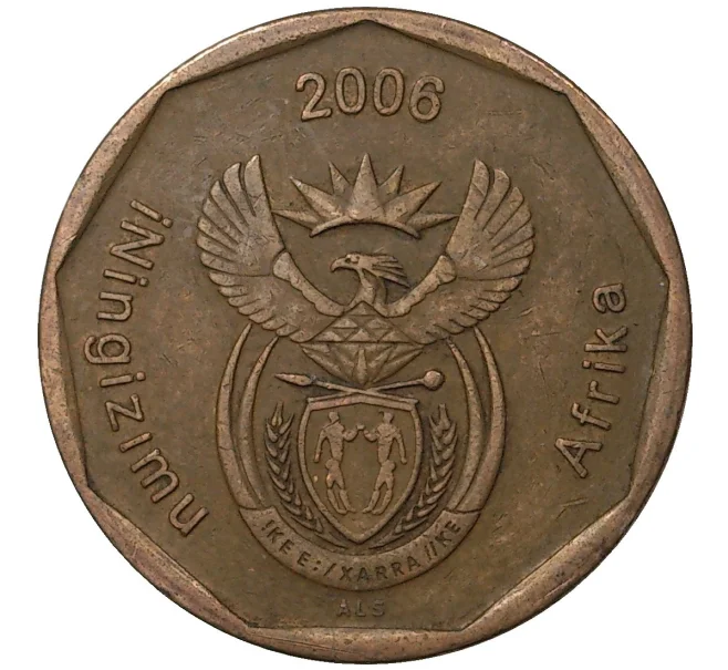 Монета 50 центов 2006 года ЮАР (Артикул M2-43193)