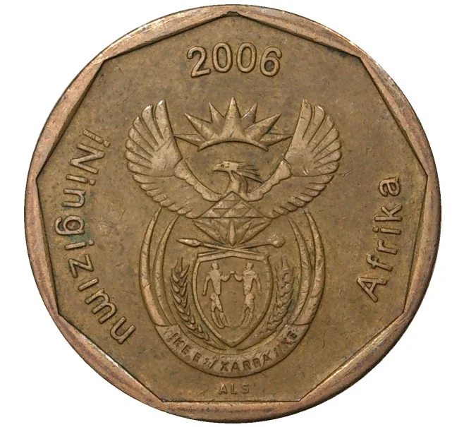 Монета 50 центов 2006 года ЮАР (Артикул M2-43196)