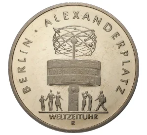5 марок 1987 года Восточная Германия (ГДР) «750 лет Берлину — Александрплац»