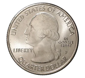 25 центов (1/4 доллара) 2011 года P США «Национальные парки — №10 Рекреационная зона Чикасо»