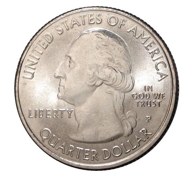 Монета 25 центов (1/4 доллара) 2014 года P США «Национальные парки — №23 Национальный парк Арки» (Артикул M2-0906)