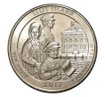 Монета 25 центов (1/4 доллара) 2017 года Р США «Национальные парки — №39 Национальный монумент острова Эллис» (Артикул M2-6157)