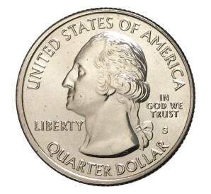 25 центов (1/4 доллара) 2017 года S США «Национальные парки — №39 Национальный монумент острова Эллис» — Фото №2